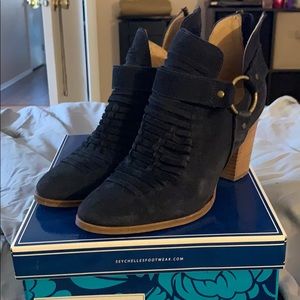 Navy Suede Boot size 8.5